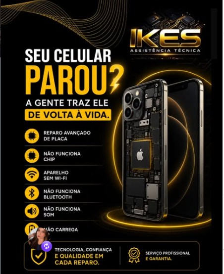 Seu celular parou? A gente traz ele de volta à vida - IKES Assistência
